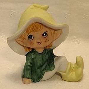 🎬Vintage🎬 Pixie Elf Figurine 5213 Green
